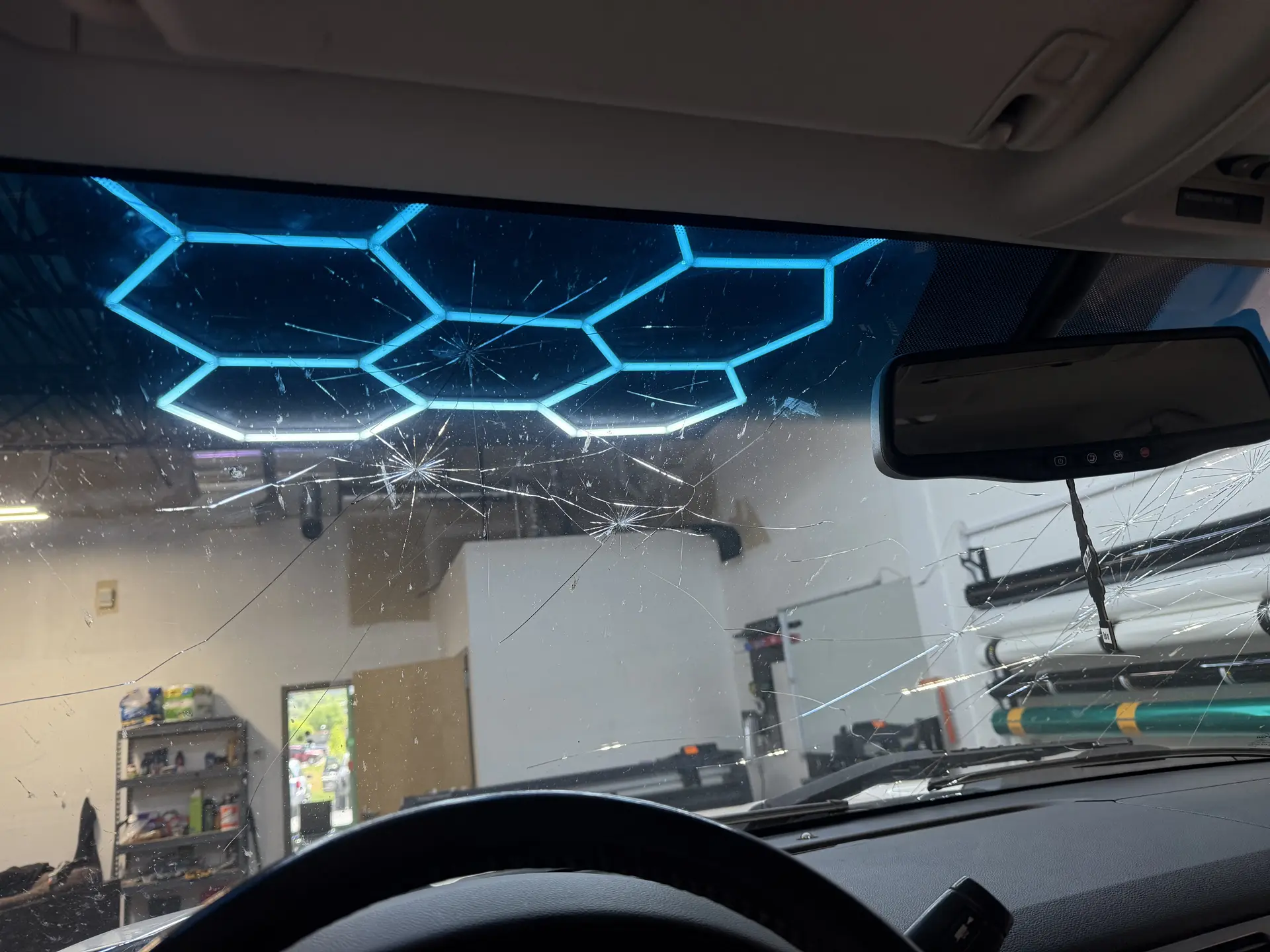 ACS technician calibrating a windshield camera in Glenwood Springs, CO